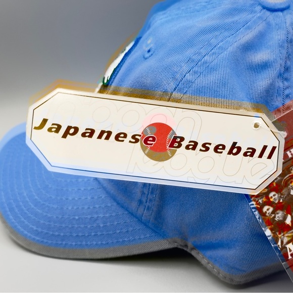 American Needle Seibu Lions Japanese Baseball Hat Blue Gray NWT Adjustable Cap - Picture 6 of 16